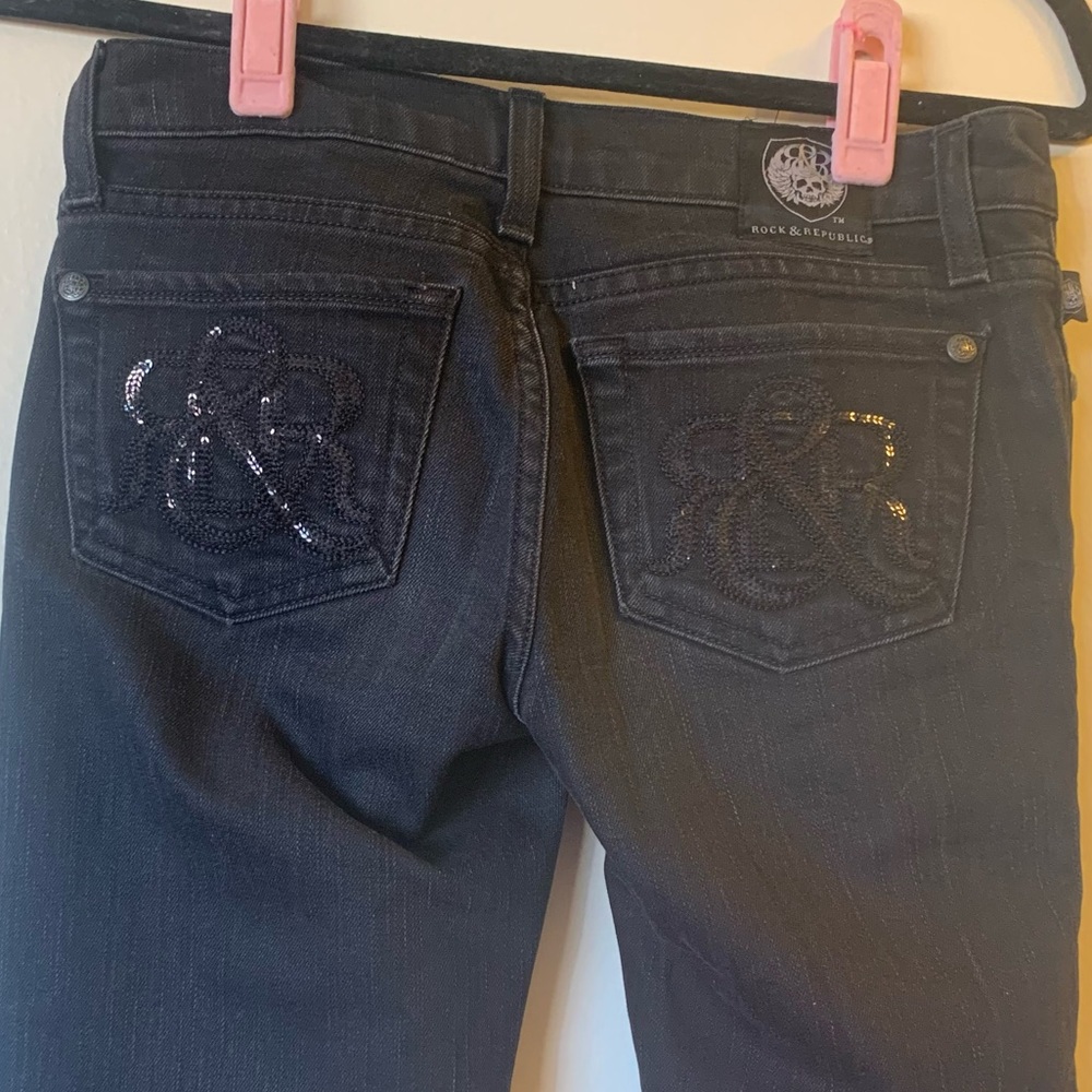 Black Rock & Republic Y2K low rise bootcut jeans